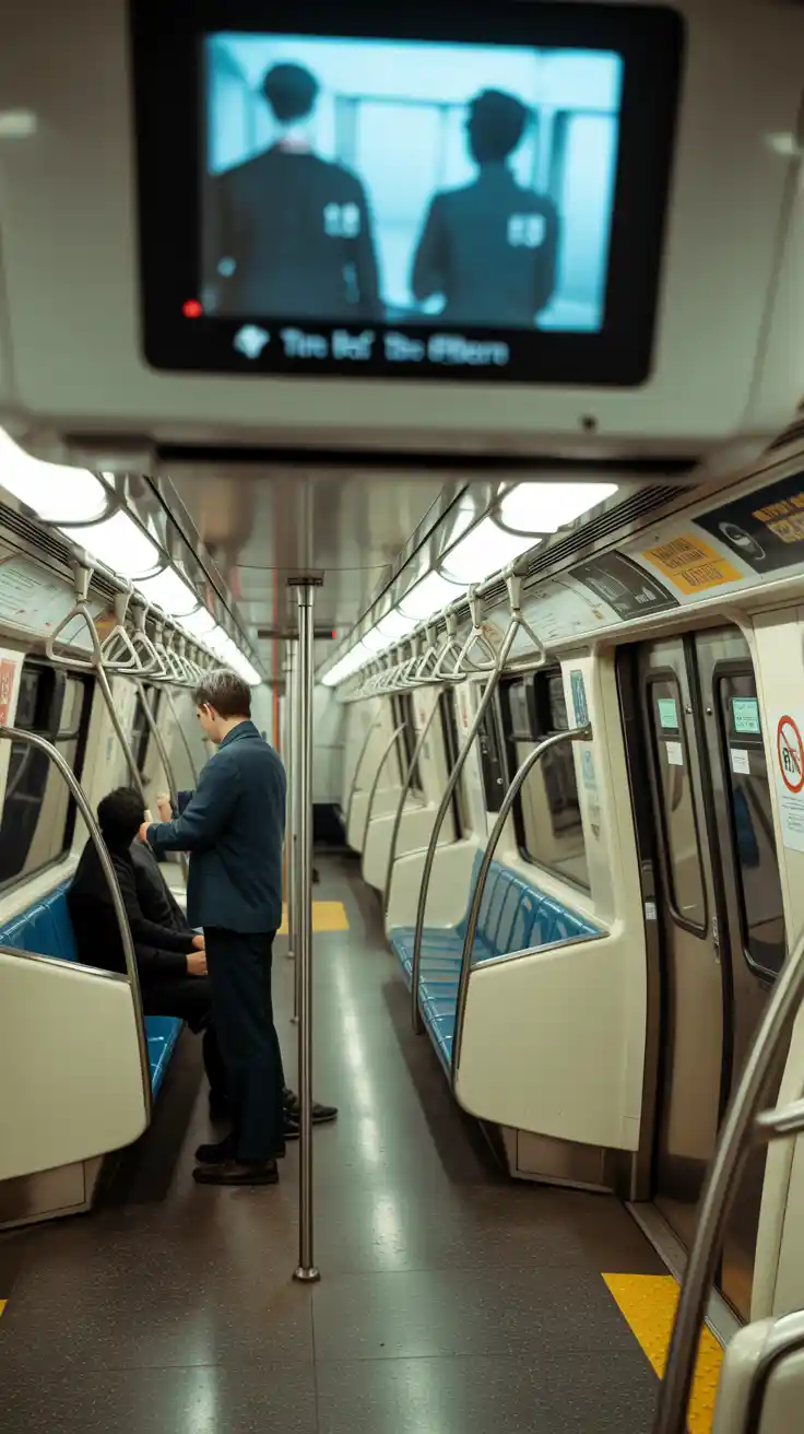 Riding A Long Thick Train